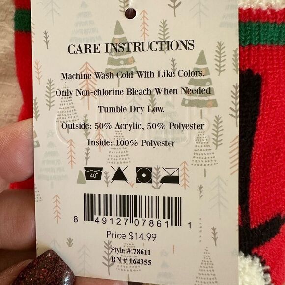 Cozy Hub Christmas Collection Holiday Snowman Slipper Socks Women’s Size 9-11 - Picture 5 of 7